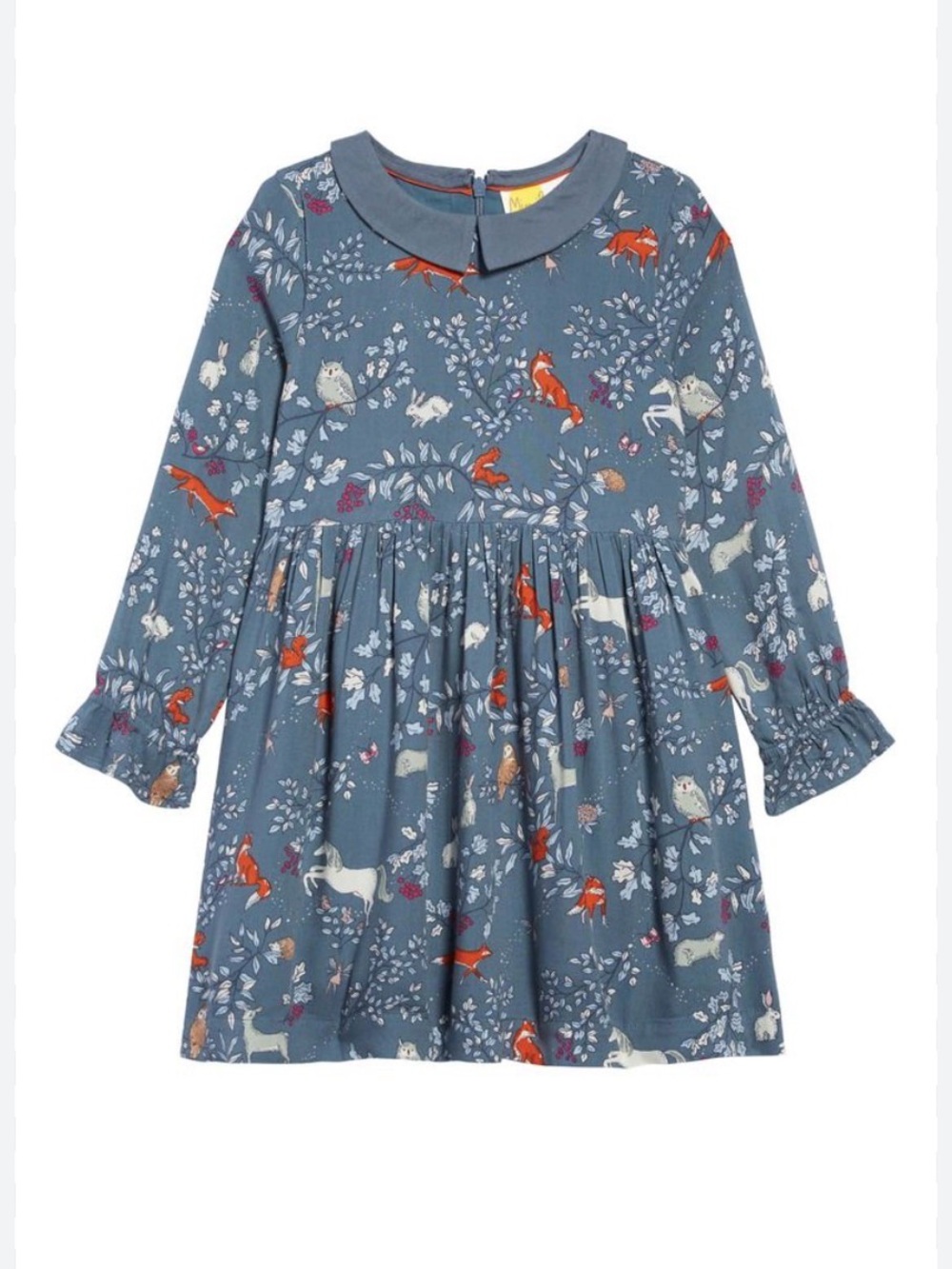 Mini Boden Forest Friends Dress 6-7Yrs